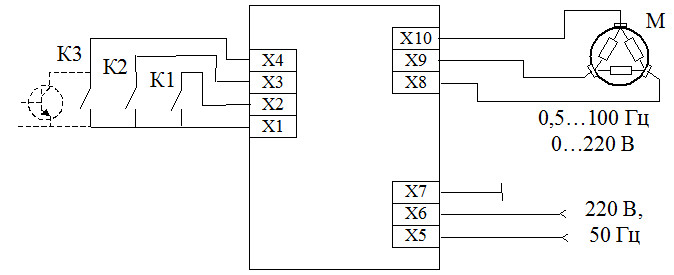 Схема подключения регулятора RSR-2002