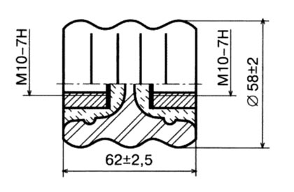 Рис.1. Схематическое изображение изолятора 3271
