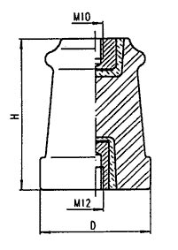 Рис.1.1. Схематическое изображение изолятора ИО-6-3,75 I У3